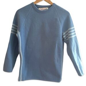 SPORTCASTER Vintage 100% Wool Blue Sweater